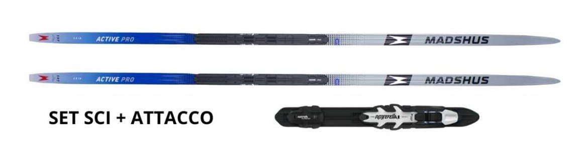 SET MADSHUS SCI ACTIVE PRO SKIN + ATTACCO